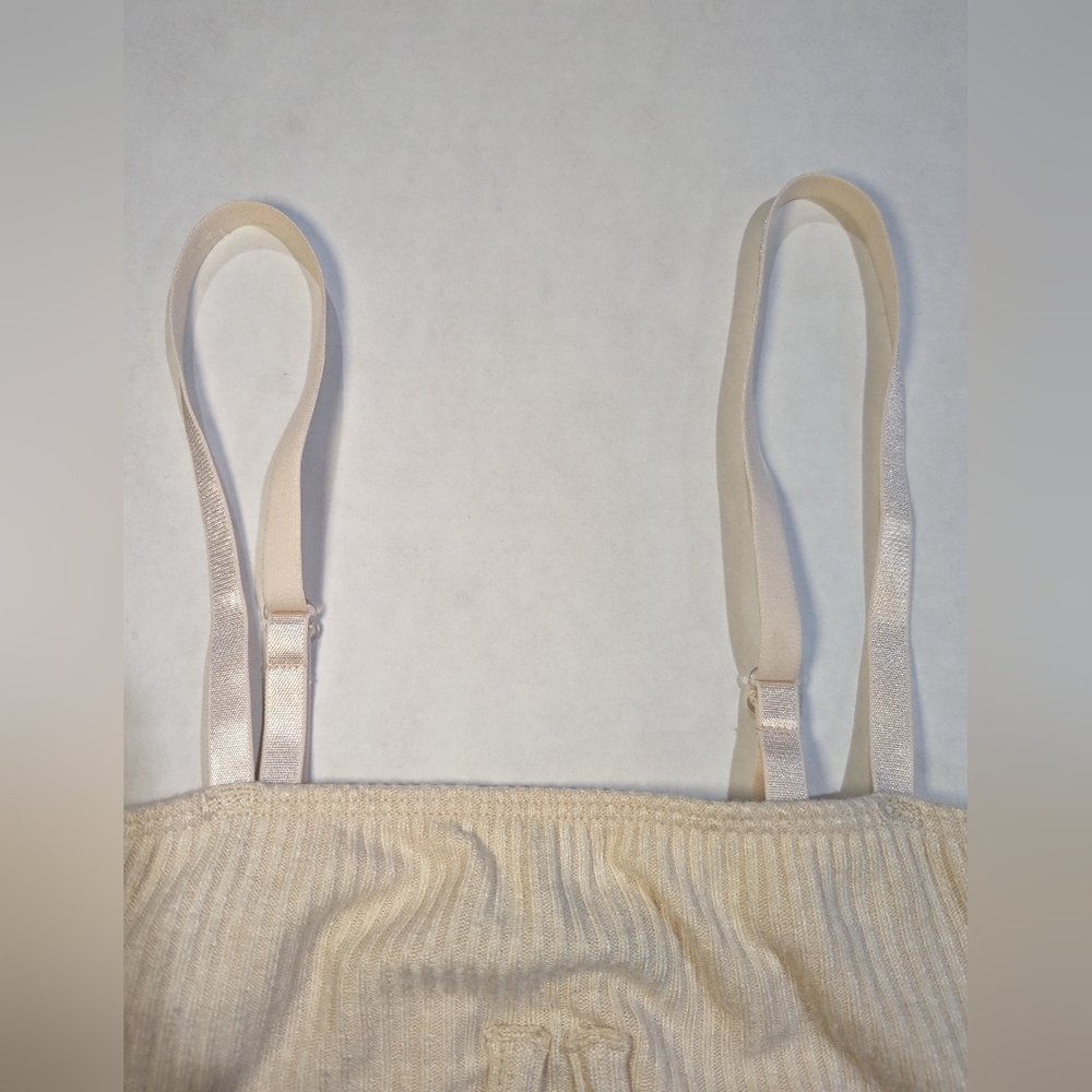 NASTY GAL Cream Ivory Ribbed Super Soft Underwire Bodysuit Size US2 EUR 34 *EUC - Picture 5 of 8
